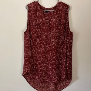 Torrid chiffon tank top with pockets
